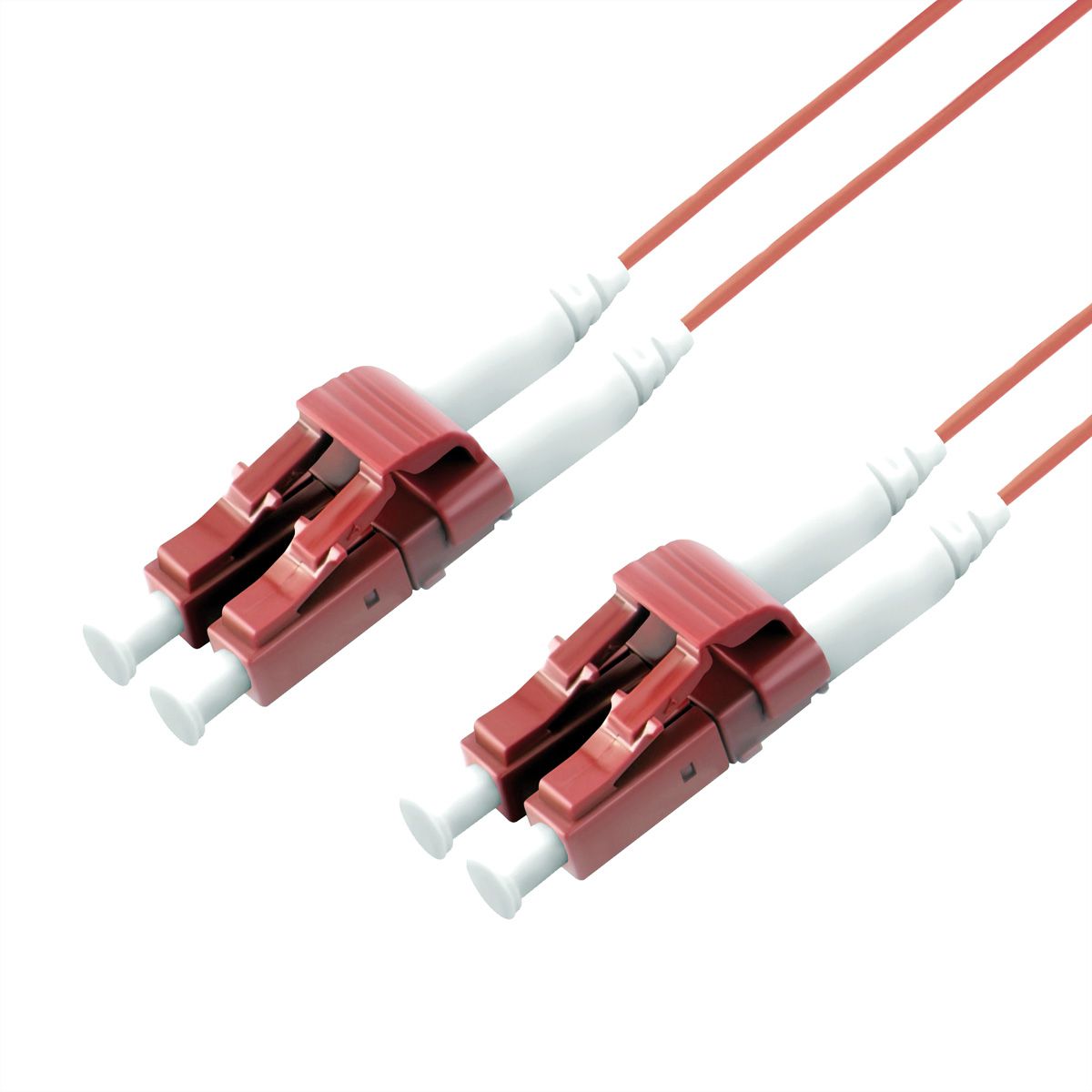 ROLINE LWL-Kabel SLIM 50/125µm OM4, LC/LC, LSOH, Slim, violett, 2 m