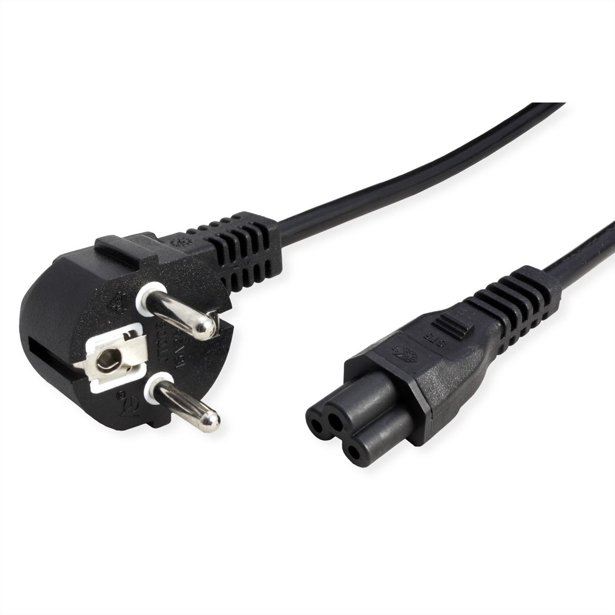 VALUE Netzkabel, 3pol. Notebook-Buchse, schwarz, 1,8 m