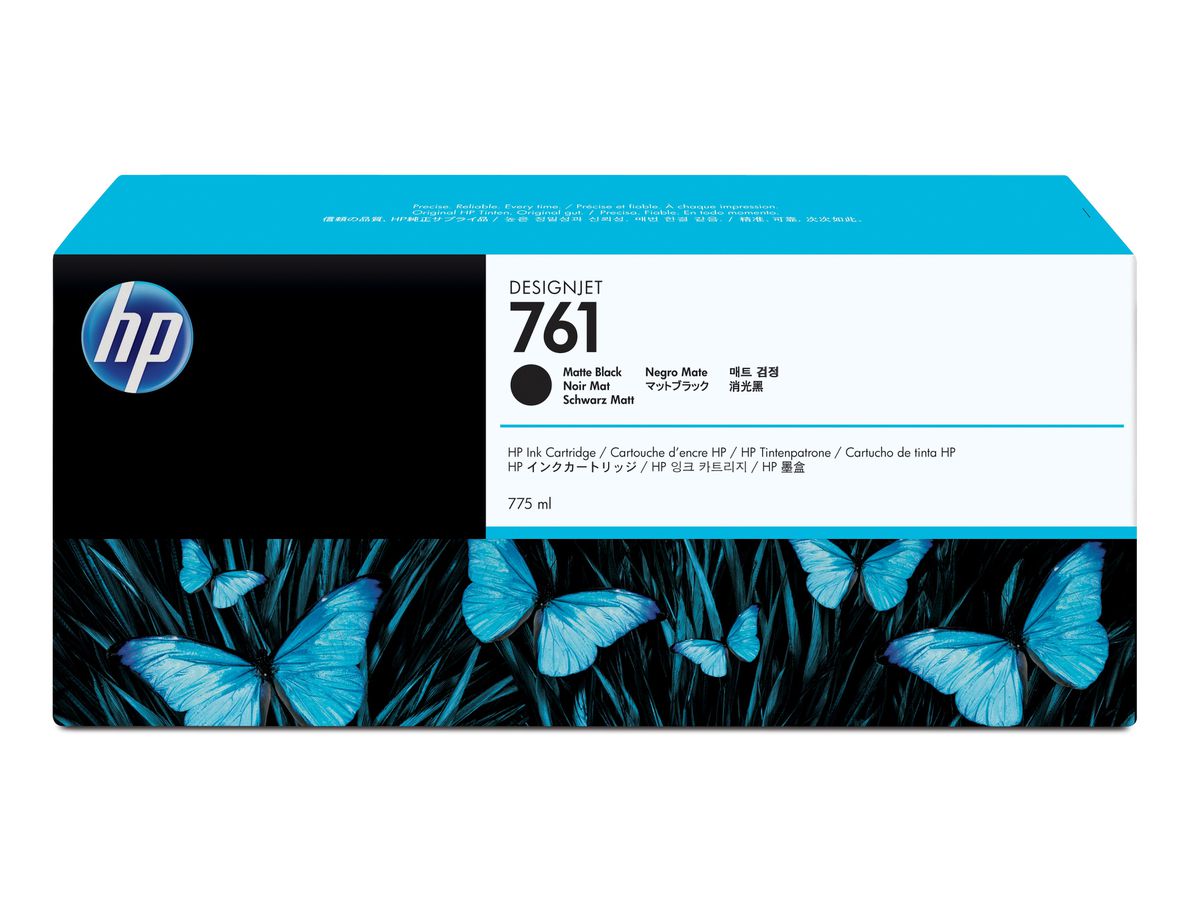 HP 761 Mattschwarz DesignJet Druckerpatrone, 775 ml