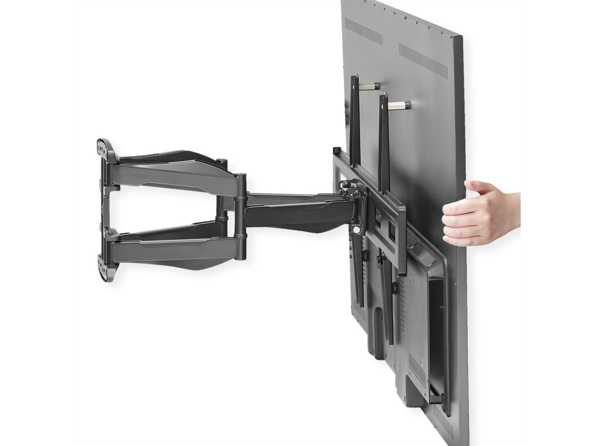 VALUE TV-Wandhalterung, flexibel, elegant, max. 45 kg, schwarz - SECOMP  Electronic Components GmbH