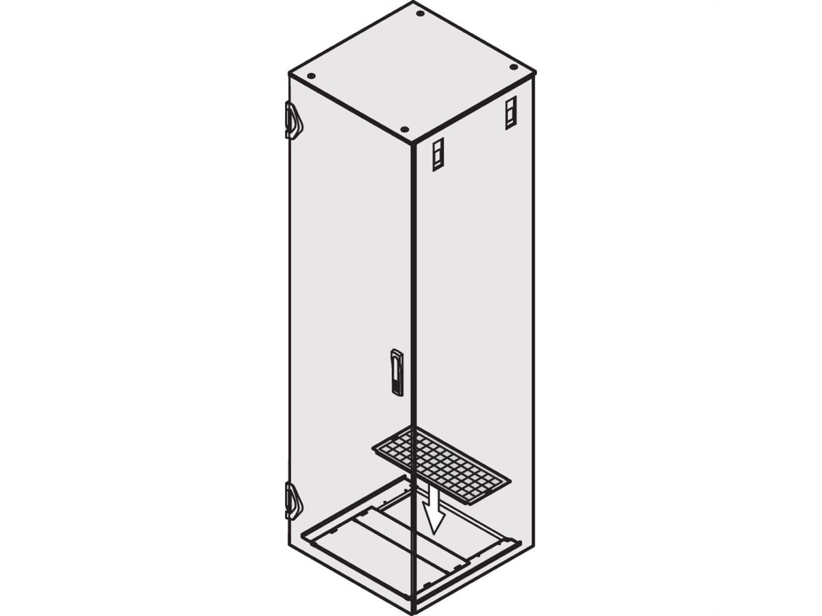SCHROFF FILTER KIT BASE PLATE