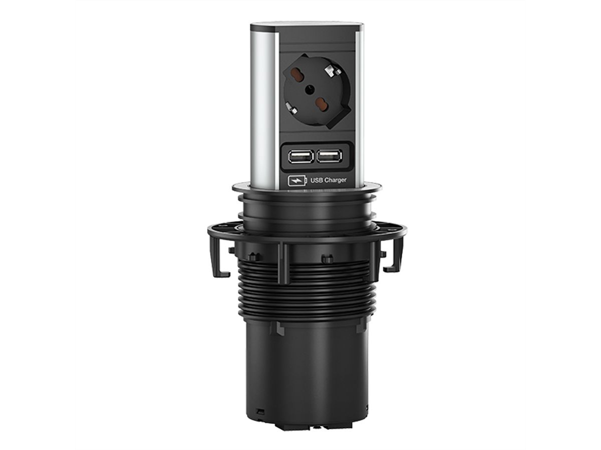 BACHMANN ELEVATOR 1xP40, USB Charger, Strom 2,0m AEH Italia