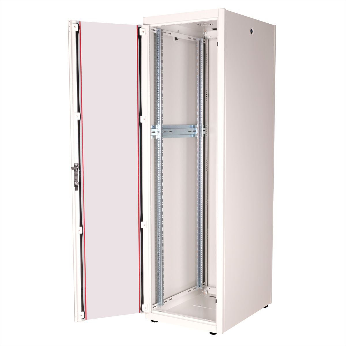 ROLINE 19-Zoll Netzwerkschrank Basic 42 HE, 600x800 BxT Glastür grau