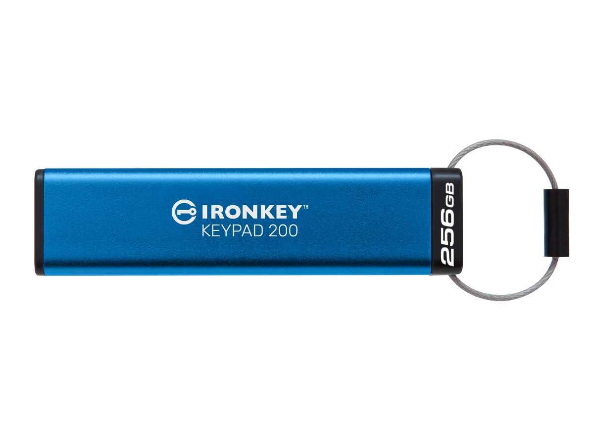 Kingston Technology IronKey 256GB Keypad 200, FIPS 140-3 Lvl 3 (ausstehend) AES-256 Verschlüsselung