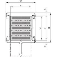 SCHROFF 19''-Fachboden ausziehbar - 19"FA AUS 2HE C=400 VOL 7021