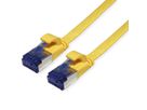 VALUE Patchkabel Kat.6A (Class EA) FTP, extra-flach, gelb, 3 m