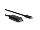 ROLINE USB Typ C - HDMI Adapterkabel, ST/ST, 3 m