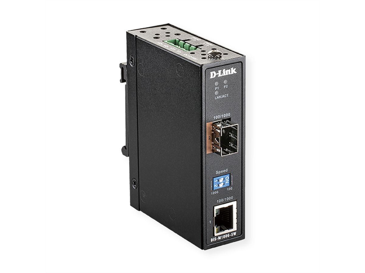 D-Link DIS-M100G-SW SFP Konverter Gigabit Ethernet Industrial