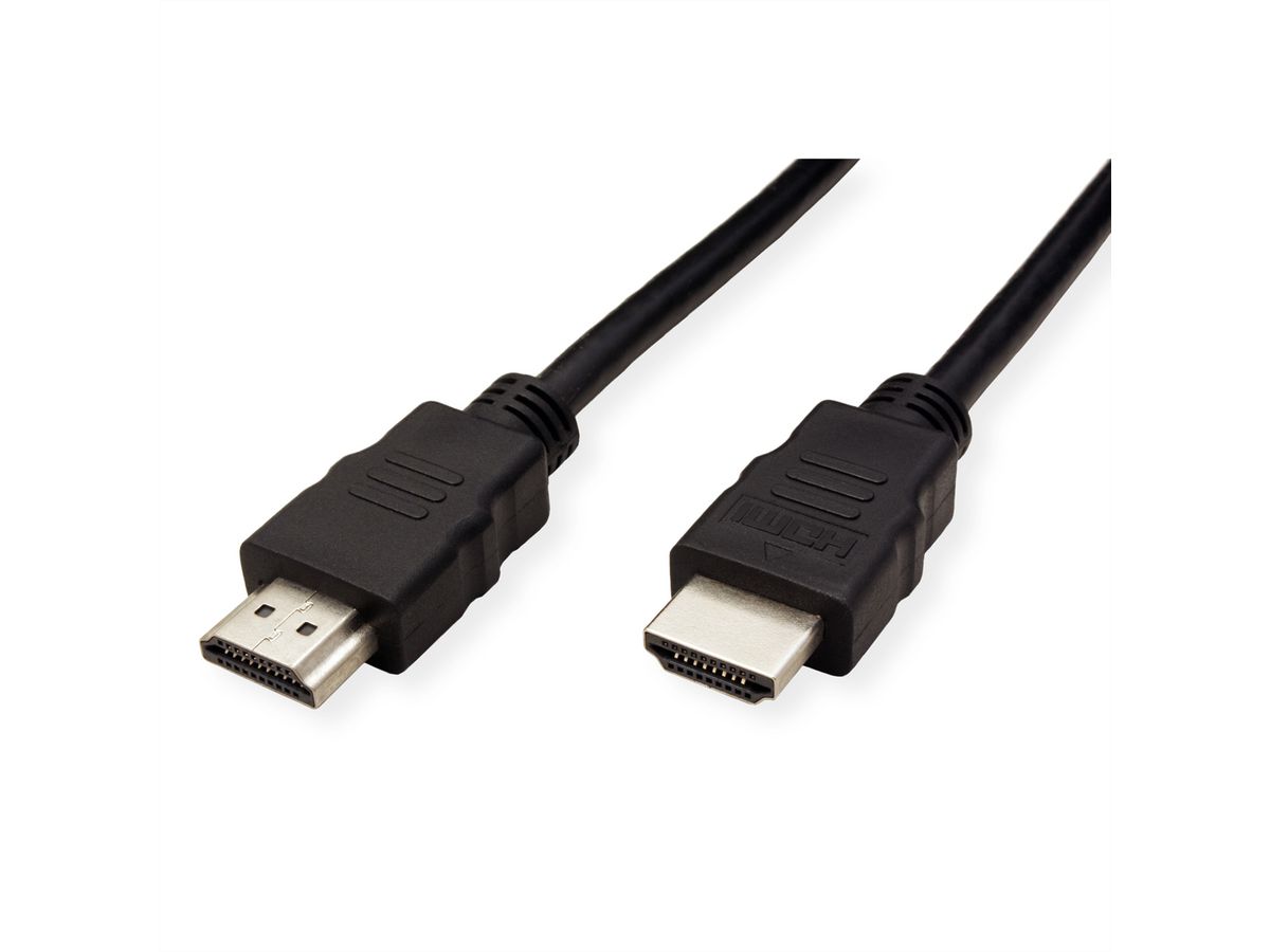 ROLINE GREEN HDMI High Speed Kabel mit Ethernet, TPE, schwarz, 1 m