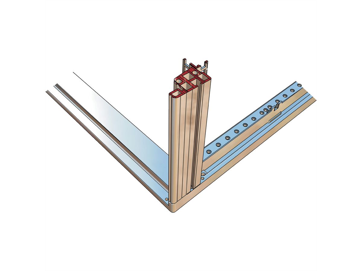 SCHROFF Seitenwand für Heavy-Duty - SEIT.WD.43HE 600T HD 7035 2X