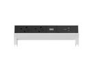 BACHMANN DESK2 2xUK 45° 3,15A, 1xUSB C/C 100W L=0,2m RAL9010