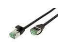 ROLINE RM U/FTP DataCenter Patchkabel Cat.6A (Class EA), slim, schwarz, 5 m