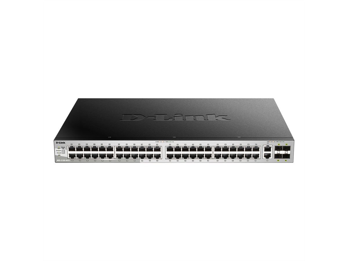 D-Link DGS-3130-54TS/E 54Port Switch, Layer 3 Gigabit Stack (SI)