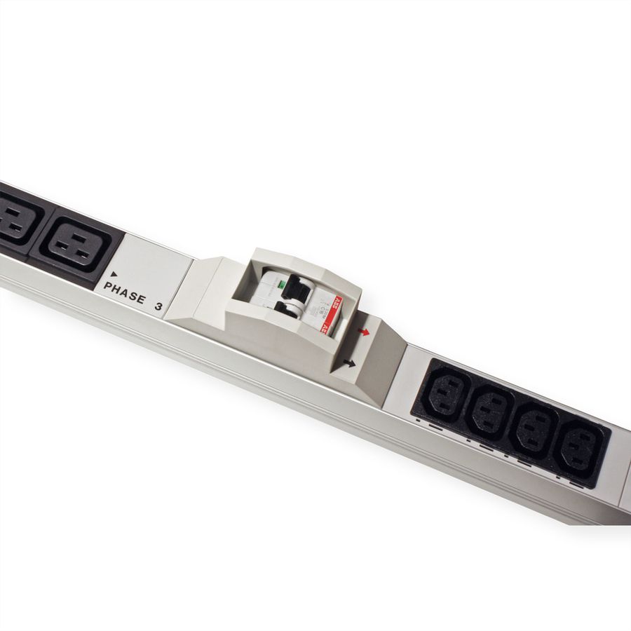 BACHMANN IT PDU ALU 1HE 24xC13 6xC19 3x2LS CEE 3x32A rot