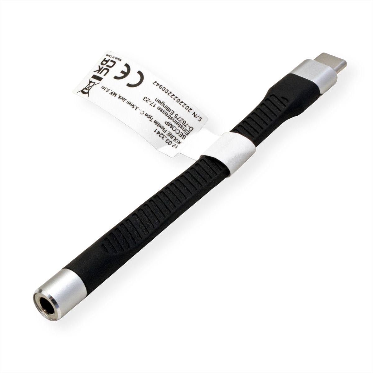 ROLINE Adapter USB Typ C - 3,5mm Audio, ST/BU, 0,1 m - SECOMP 