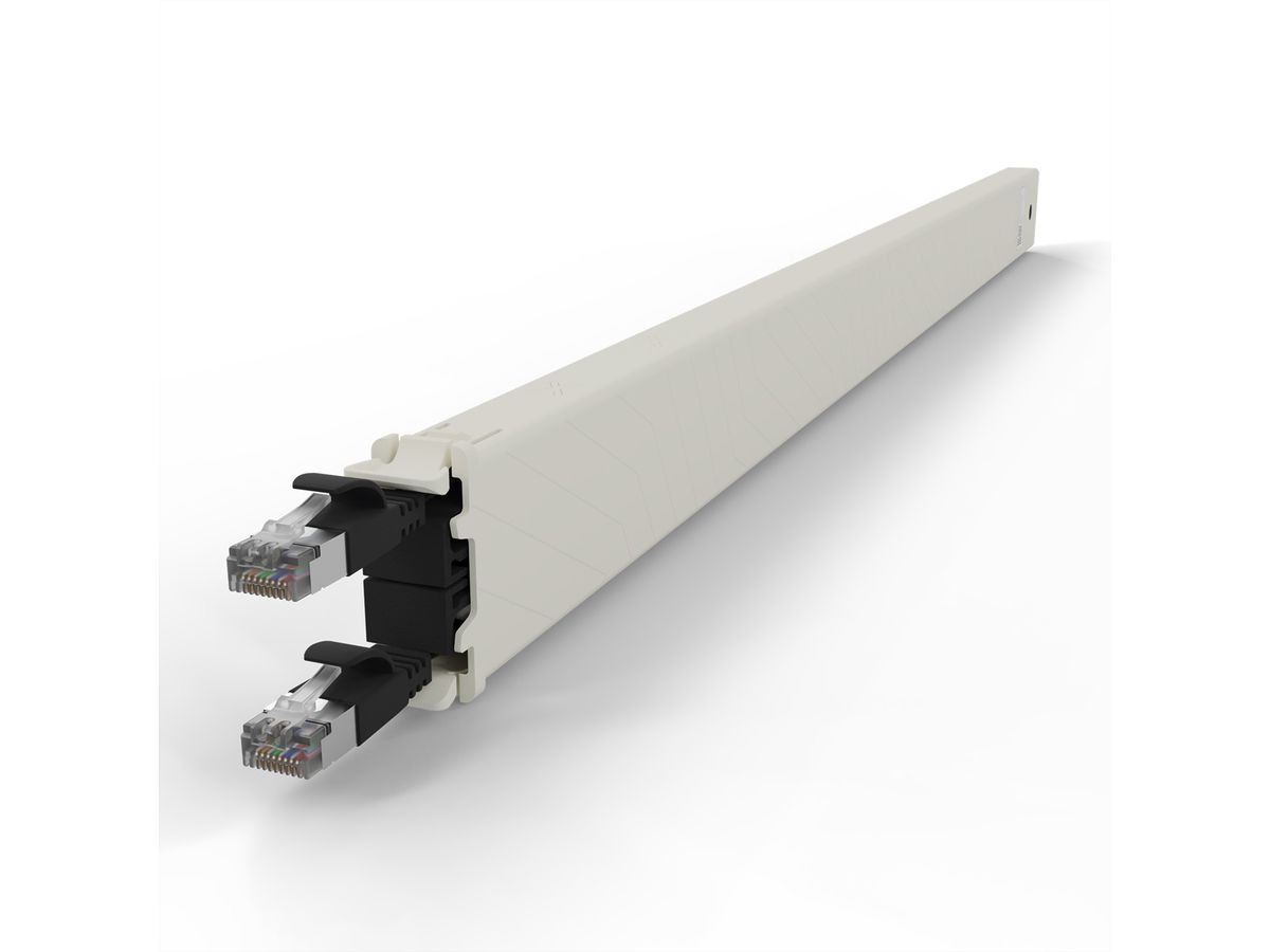 patchbox.one Kassette 30RU STP schwarz Cat.6a 1,8m