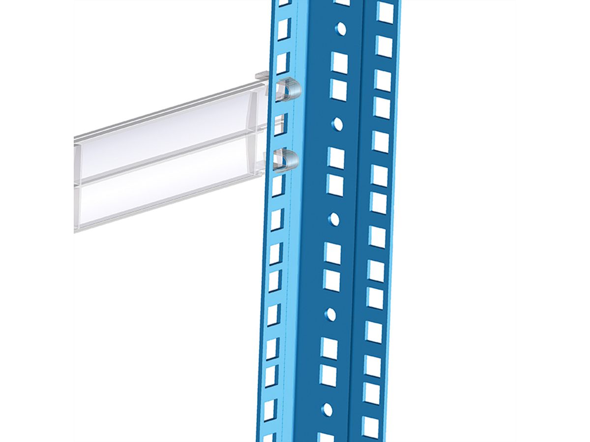 19"-Blindplatten zum Einklipsen, Kunststoff 1 HE, 10St., grau