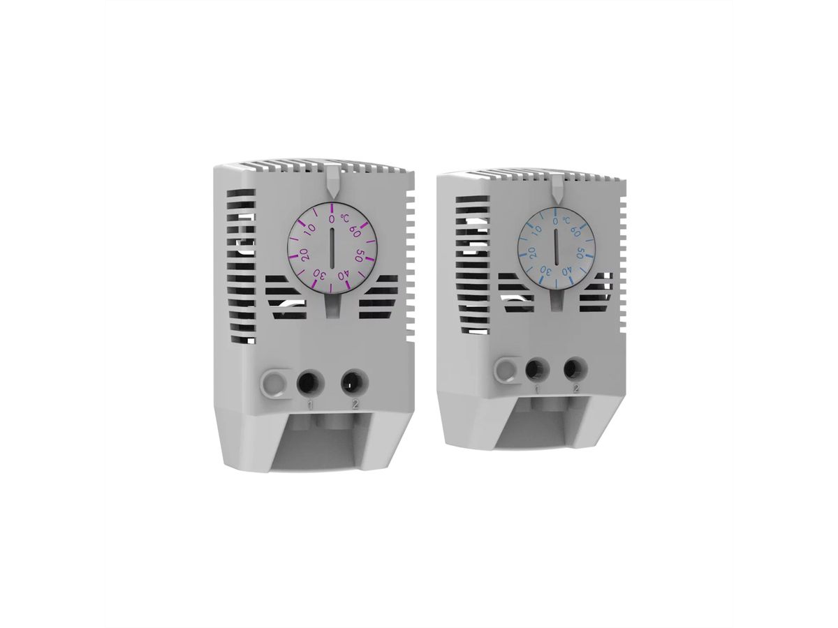 SCHROFF Thermostat mit SCHUKO/UTE Stecker Netzkabel für Kühlung, 230 VAC