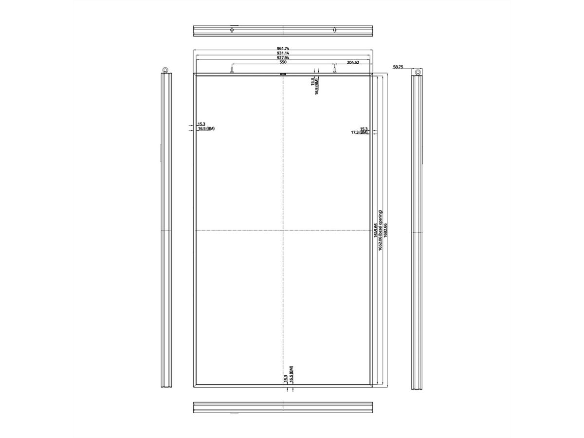 Hisense Semi-Outdoor Display 75WF45H, 75", 24/7, FHD, 4500cd/m²