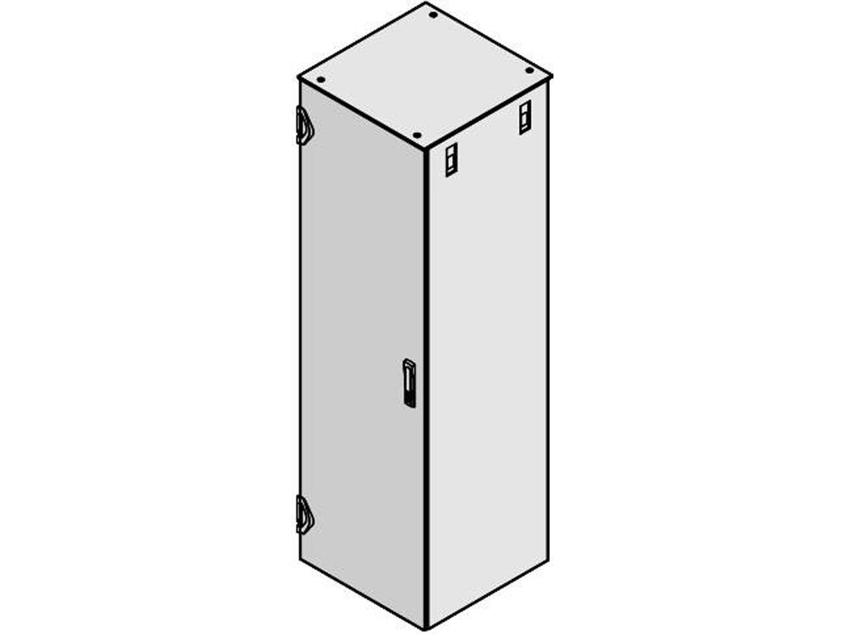 SCHROFF Stahltür, geschlossen, mit Montagerahmen - TUER 1800H 600B IP20 RAL7035