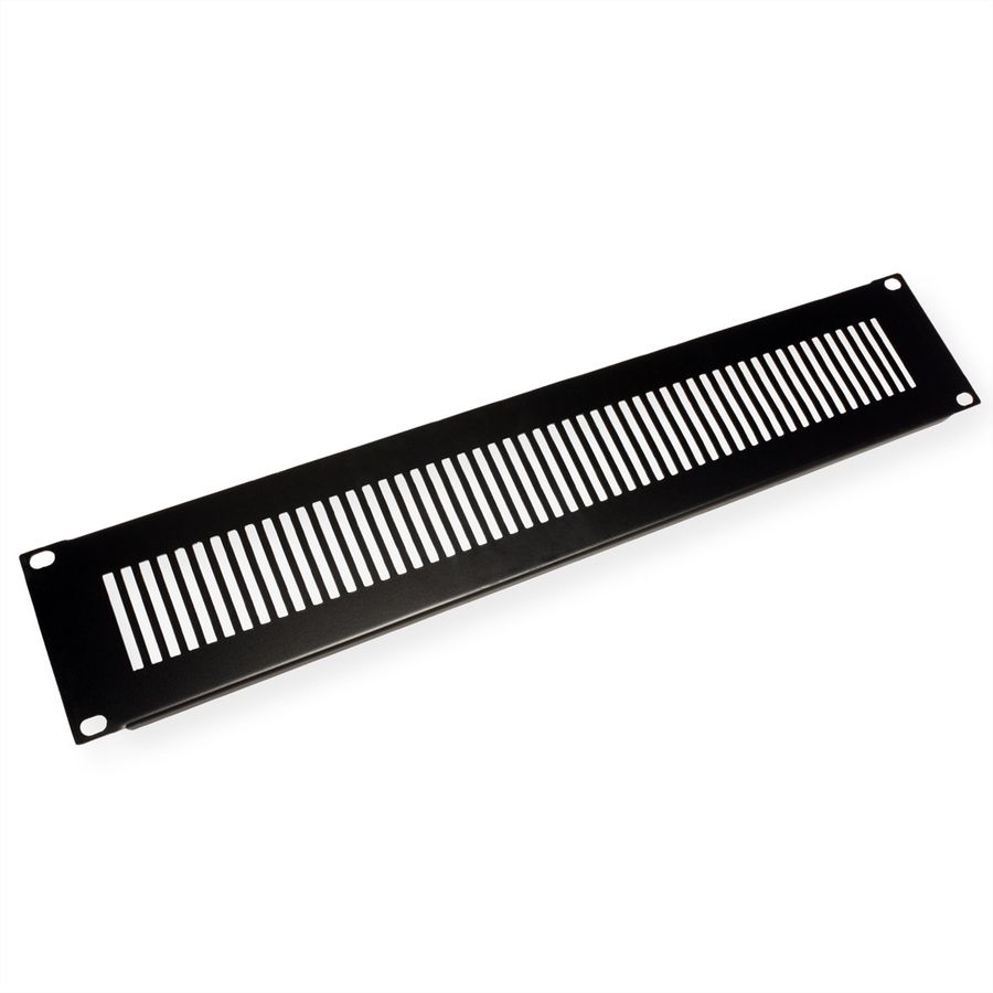 VALUE 19-Zoll-Belüftungs-Frontplatte 2 HE, schwarz