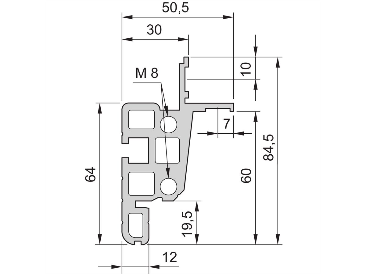 SCHROFF GEST.HD-U 16HE 553B 800T 7021