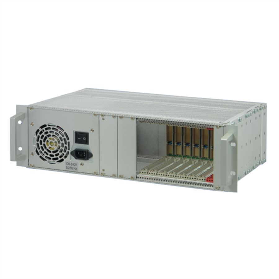 SCHROFF System, 3 HE, 8 Slot, mit Rear I/O - BGTR CPCI 3HE 8SLOT