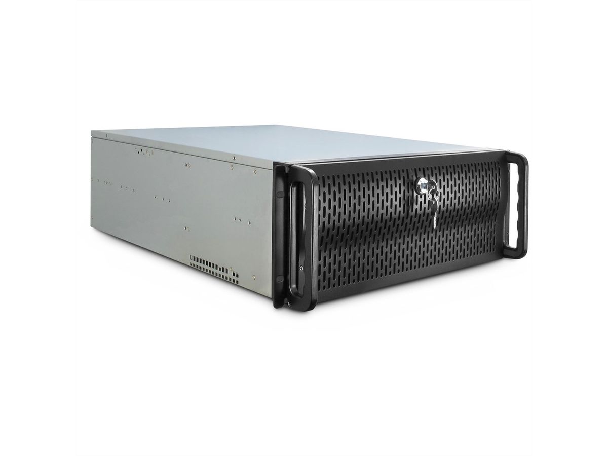 19" Servergehäuse, 4HE, lange Version, schwarz