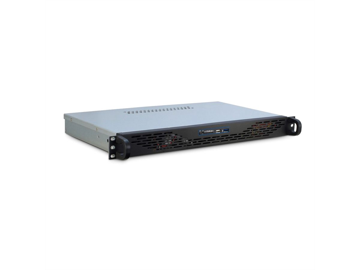 19" Servergehäuse, 1HE, schwarz