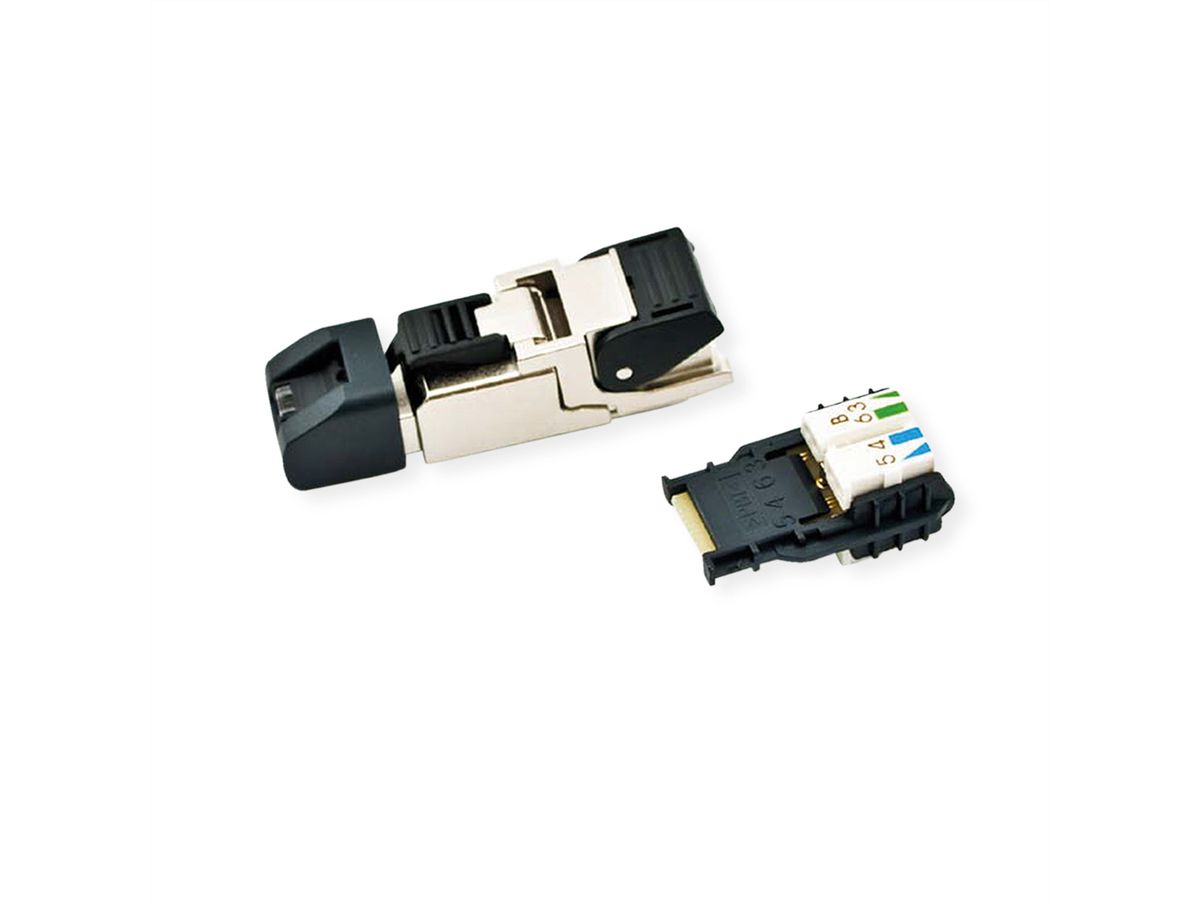 TELEGÄRTNER MFP8 feldkonfektionierbarer RJ-45 Stecker, Kat.6A (Class EA) T568B