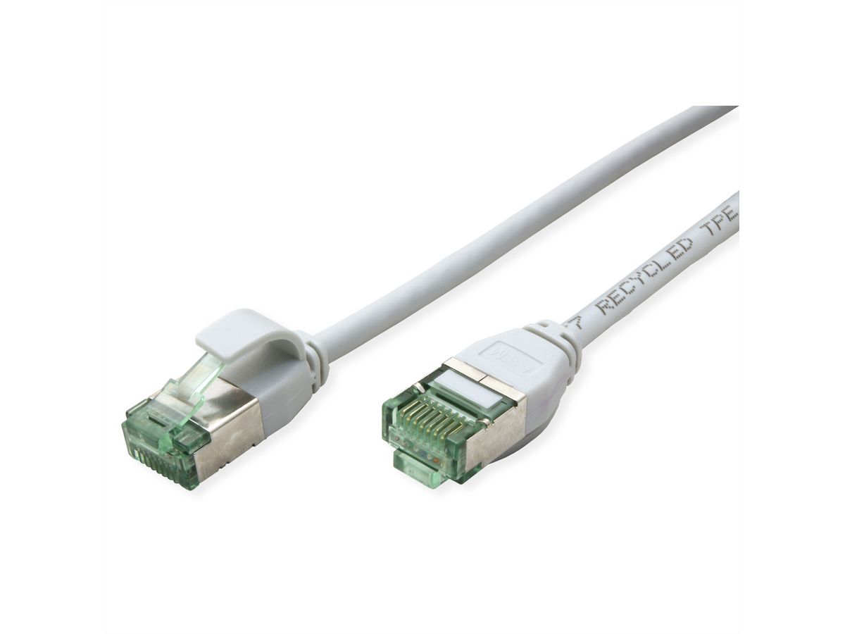 ROLINE RM U/FTP DataCenter Patchkabel Cat.6A (Class EA), slim, grau, 3 m