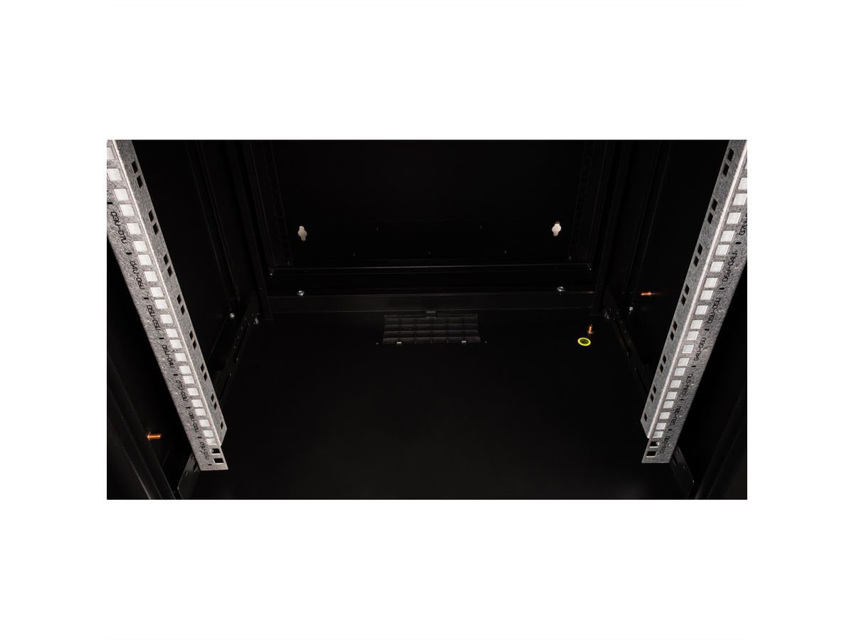 ROLINE 19-Zoll Wandgehäuse Pro 9 HE, 600x600 BxT zweiteilig schwenkbar schwarz