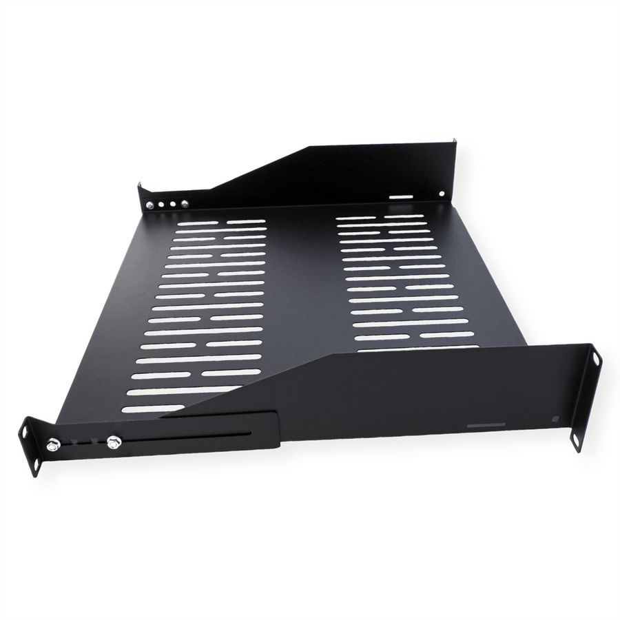 VALUE 19-Zoll-Geräteträger, 485 x 400mm, 2HE, max. 25kg, schwarz