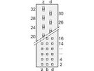 SCHROFF Messerleiste - MH24+7 STIFT 90° LOET HART