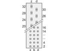 SCHROFF Messerleiste - MH24+7 STIFT 90° LOET HART