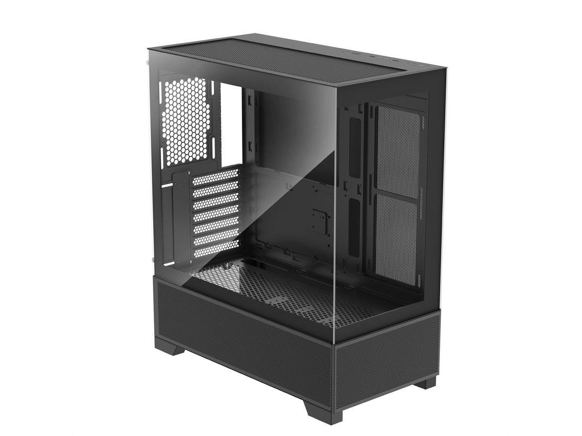 XILENCE Xilent Beam ATX PC Case black, X218.ARGB Gaming ATX PC Case schwarz