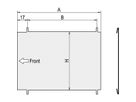 SCHROFF Zwischenwand - ZWISCHENWAND 3HE 160T