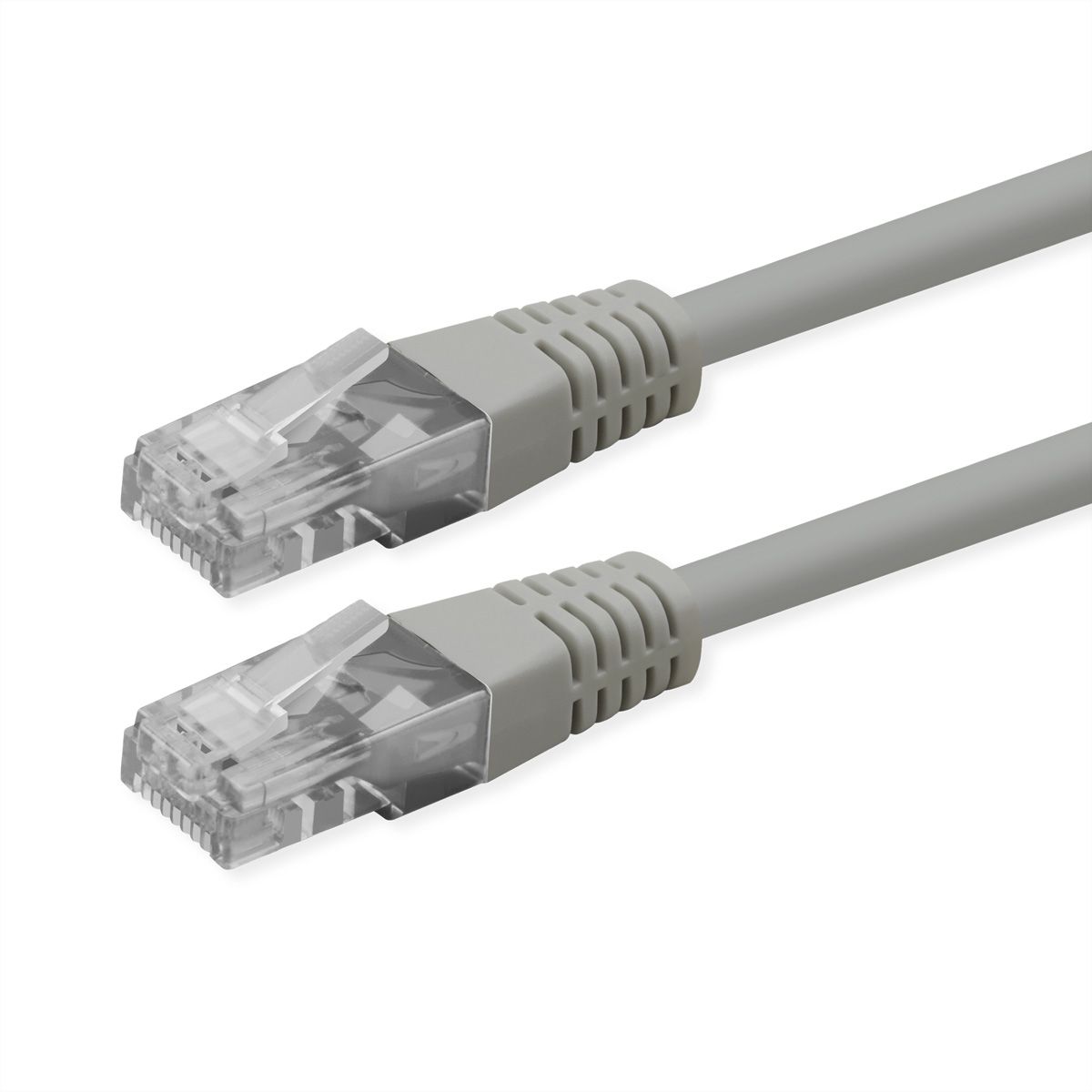 ROLINE Patchkabel Cat.6 (Class E), UTP, PoE, grau, 10 m