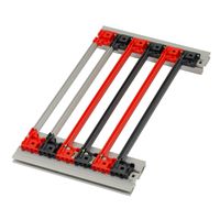 SCHROFF Führungsschiene 160 mm rot