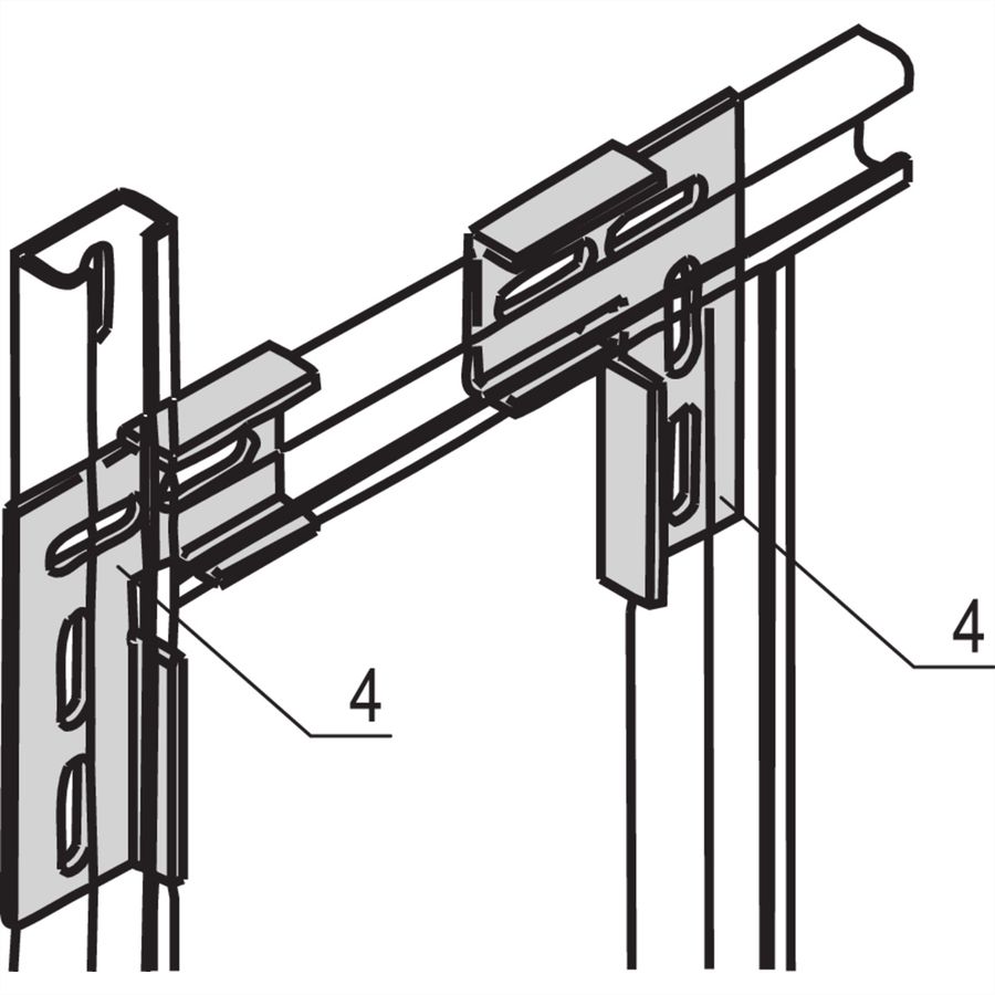 SCHROFF L-Winkel - L-WINKEL FUER C-PROFIL