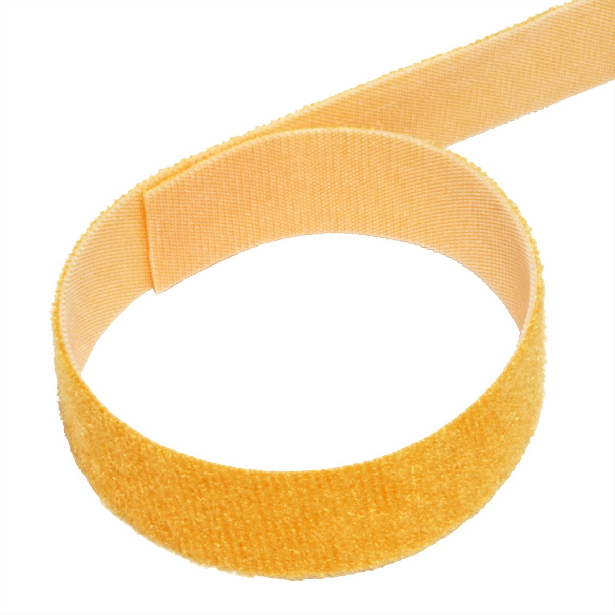 VELCRO® ONE-WRAP® Klettbandstreifen 20mm, unperforiert auf Rolle, gelb, 25 m
