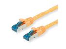 VALUE Patchkabel Kat.6A (Class EA) S/FTP (PiMF), LSOH, gelb, 0,5 m