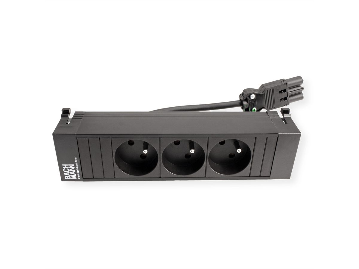 BACHMANN POWER FRAME 3xUTE kurz Kunststoffprofil schwarz