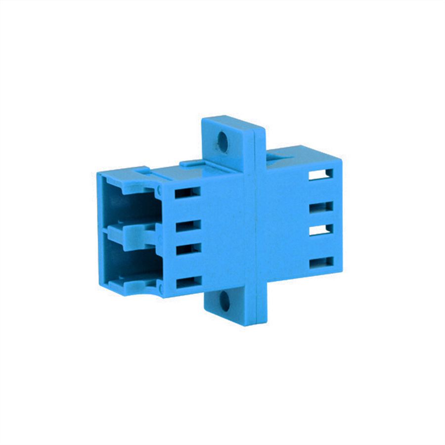 TELEGÄRTNER LC Duplex Kupplung, Single- u. Multimode, Keramikhülse, Kunststoffgehäuse blau