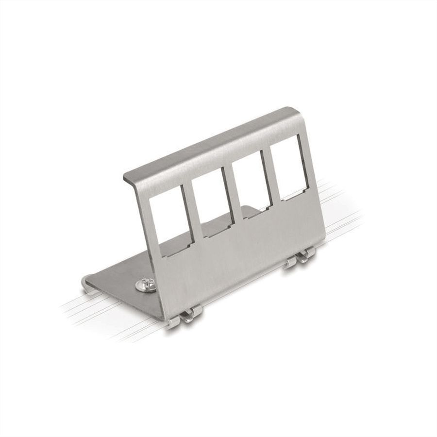 VALUE Hutschienen-Adapter unbestückt, für 4 Keystones