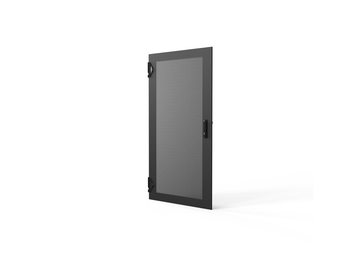 SCHROFF TUER 1200H 600B PERF. IP20 3PTS RAL7021