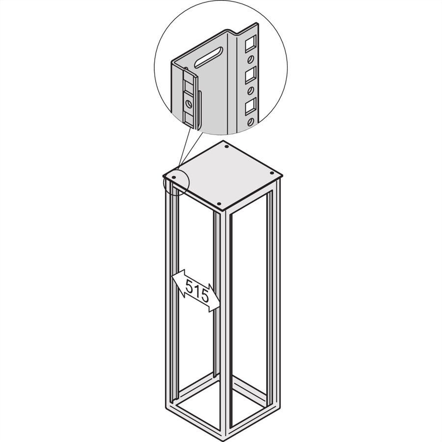 SCHROFF Winkelprofil ETSI - WINKELPROFIL ETSI76SU ALZ 2X