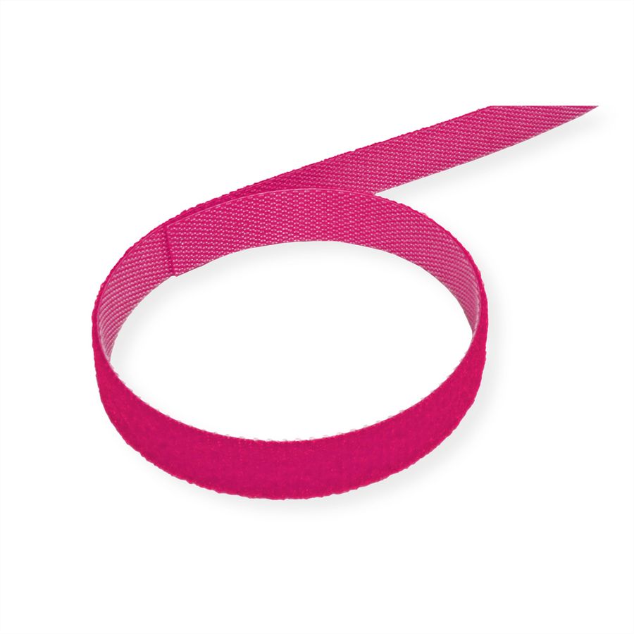 VELCRO® One Wrap® Band 10 mm breit, rosa, 25 m