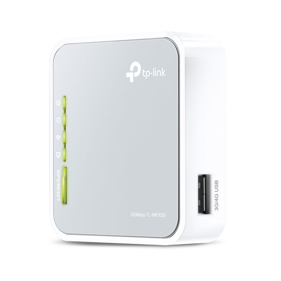 TP-LINK TL-MR3020 Einzelband (2,4GHz) Schnelles Ethernet 3G 4G Grau, Weiß WLAN-Router