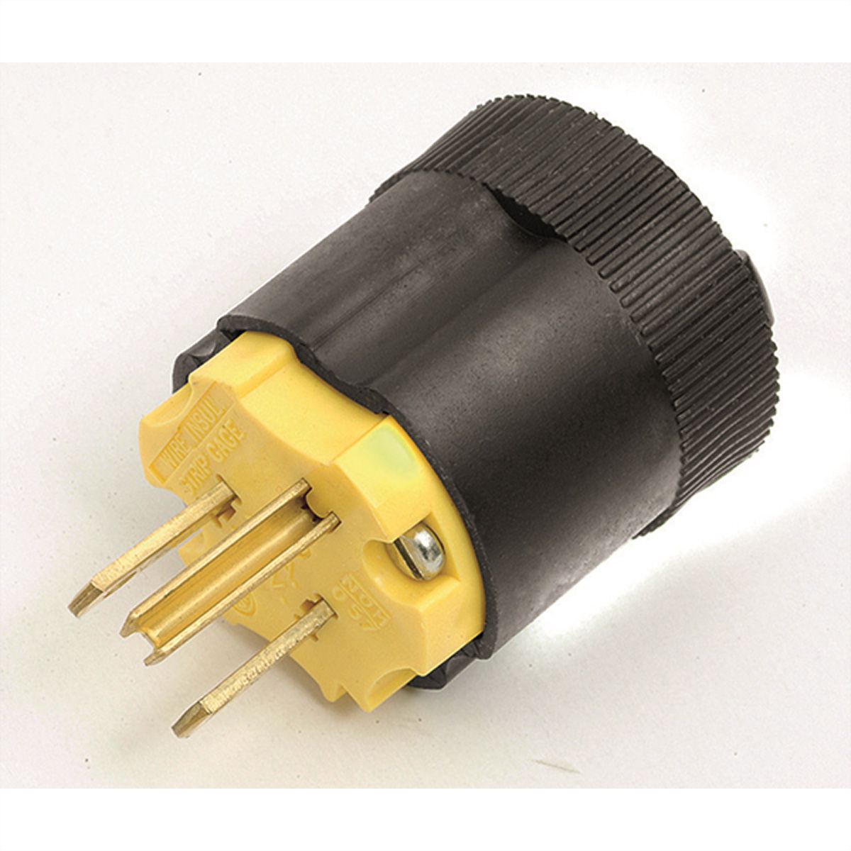 BACHMANN USA Stecker 3 polig, nicht polarisiert, schwarz - SECOMP 